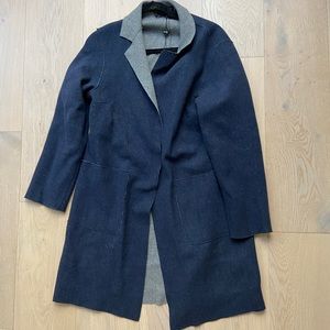 peter james navy wool coat
